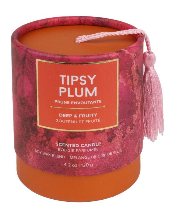 RELAXUS Soy Wax Scented Candle (Tipsy Plum - 120 gr) on Sale