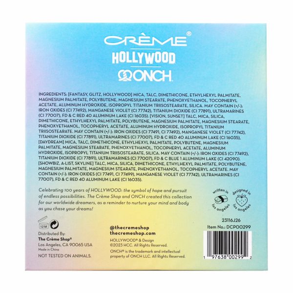 The Crème Shop x Onch® x Hollywood® Dream City 9 Color Eyeshadow Palette Online Sale