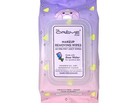 Juicy Makeup Removing Wipes | Soothing Rose Water (Narwhal) Online now