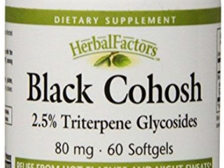 HERBAL FACTORS Black Cohosh (40mg - 90 caps) For Sale