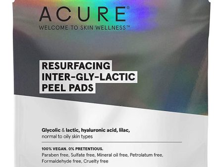 ACURE Resurfacing Inter-gly-lactic Peel Pads (10 Count) Online