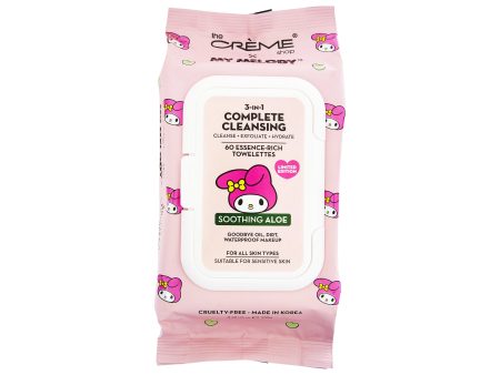 My Melody 3-IN-1 Complete Cleansing Essence-Rich Towelettes - Smoothing Aloe For Sale