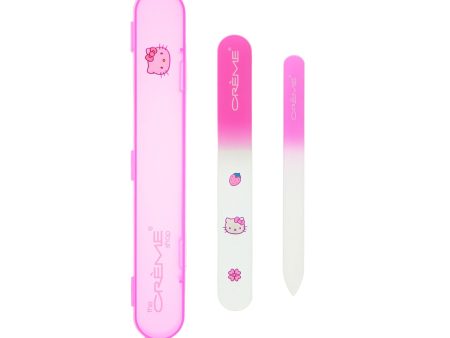 The Crème Shop x Hello Kitty Premium Glass Nail File Set (Pink) Online Hot Sale