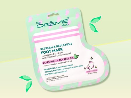 Refresh & Replenish Foot Mask | Peppermint + Tea Tree Oil Online Hot Sale