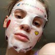 Rainbow Face Mask Printed with Rainbow Hearts on Sale