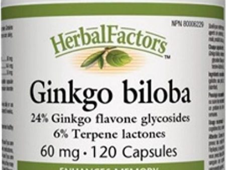 HERBAL FACTORS Ginkgo Biloba (60 mg - 120 caps) Supply