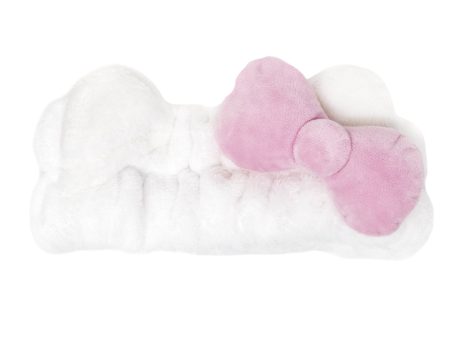 Plush Spa Headband with Hello Kitty s Signature Bow (Pink) | Cruelty-Free & Vegan For Sale