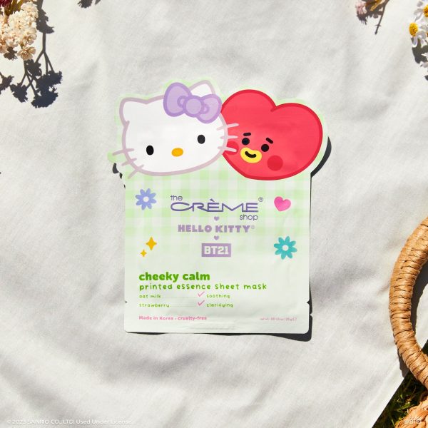 Hello Kitty & BT21 Cheeky Calm Printed Essence Sheet Mask For Sale