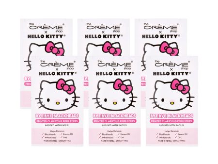 Hello Kitty Bye Bye Blackheads Nose Pore Strips (Pack of 6) Discount