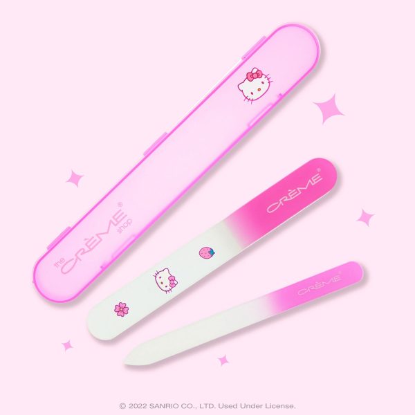 The Crème Shop x Hello Kitty Premium Glass Nail File Set (Pink) Online Hot Sale