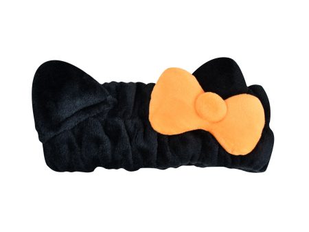 The Crème Shop x Hello Kitty “Spooky Season” Plush Spa Headband with Hello Kitty’s Signature Bow For Sale