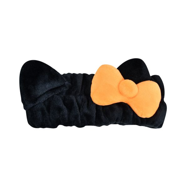 The Crème Shop x Hello Kitty “Spooky Season” Plush Spa Headband with Hello Kitty’s Signature Bow For Sale